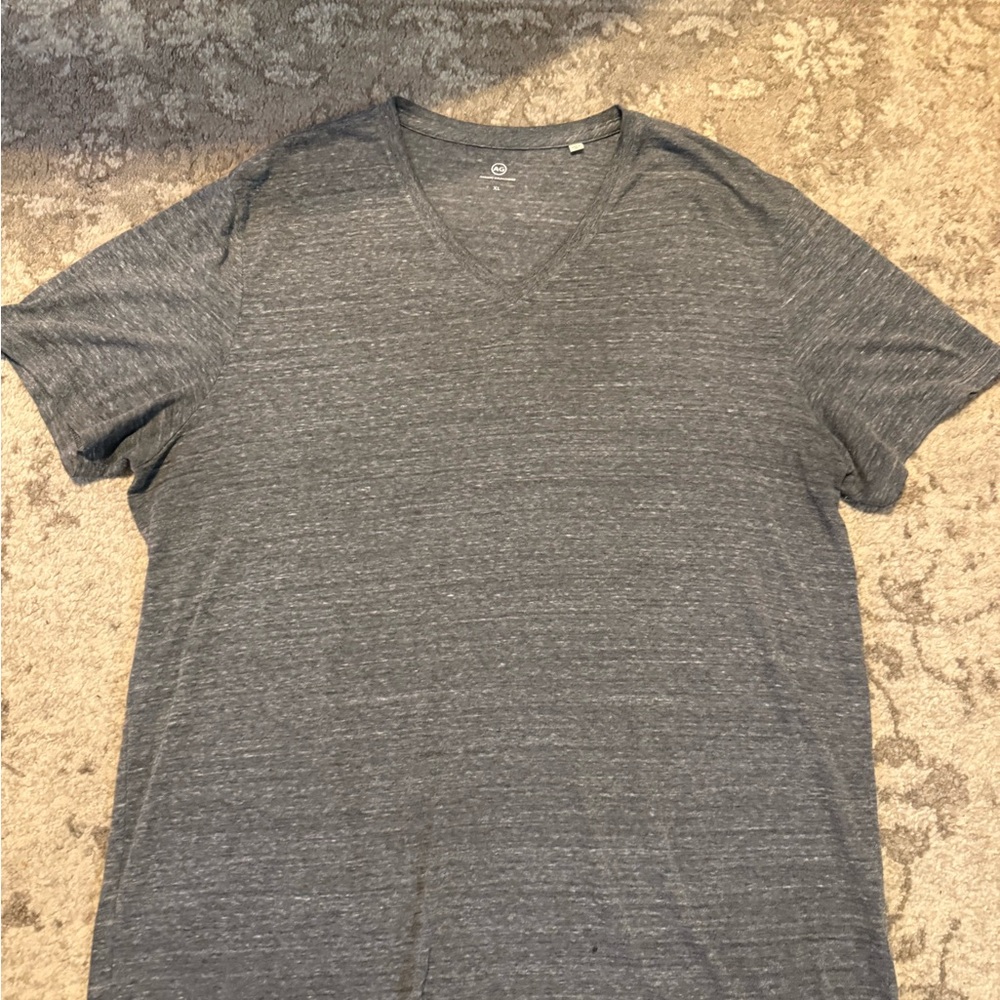 Gray V-Neck Men's Shirt
